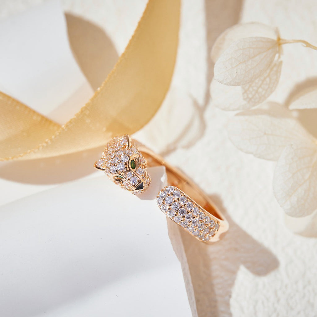 [Resenly Jewelry]PANTHERE FULL DIAMOND SMALL RING