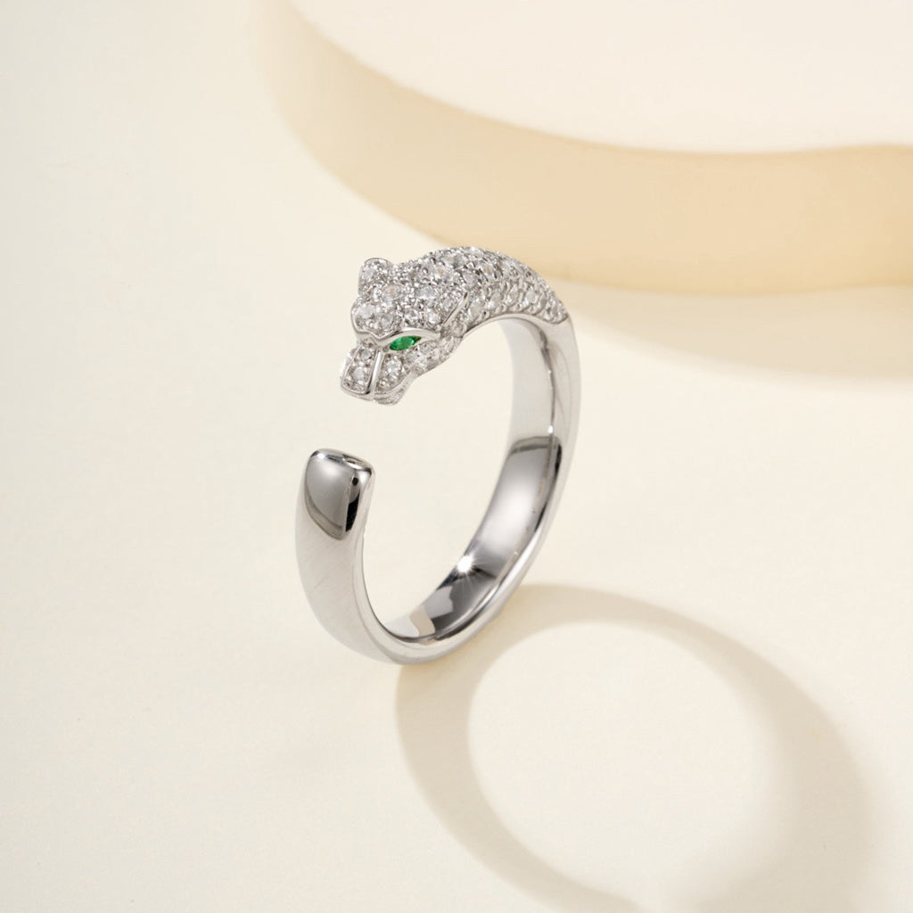 [Resenly Jewelry]PANTHERE HALF DIAMOND SMALL RING