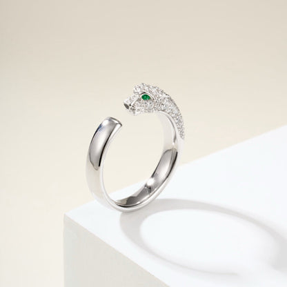 [Resenly Jewelry]PANTHERE HALF DIAMOND SMALL RING
