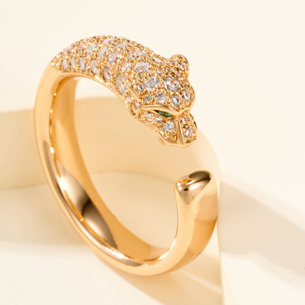 [Resenly Jewelry]PANTHERE HALF DIAMOND SMALL RING