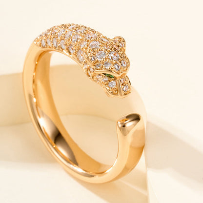 [Resenly Jewelry]PANTHERE HALF DIAMOND SMALL RING