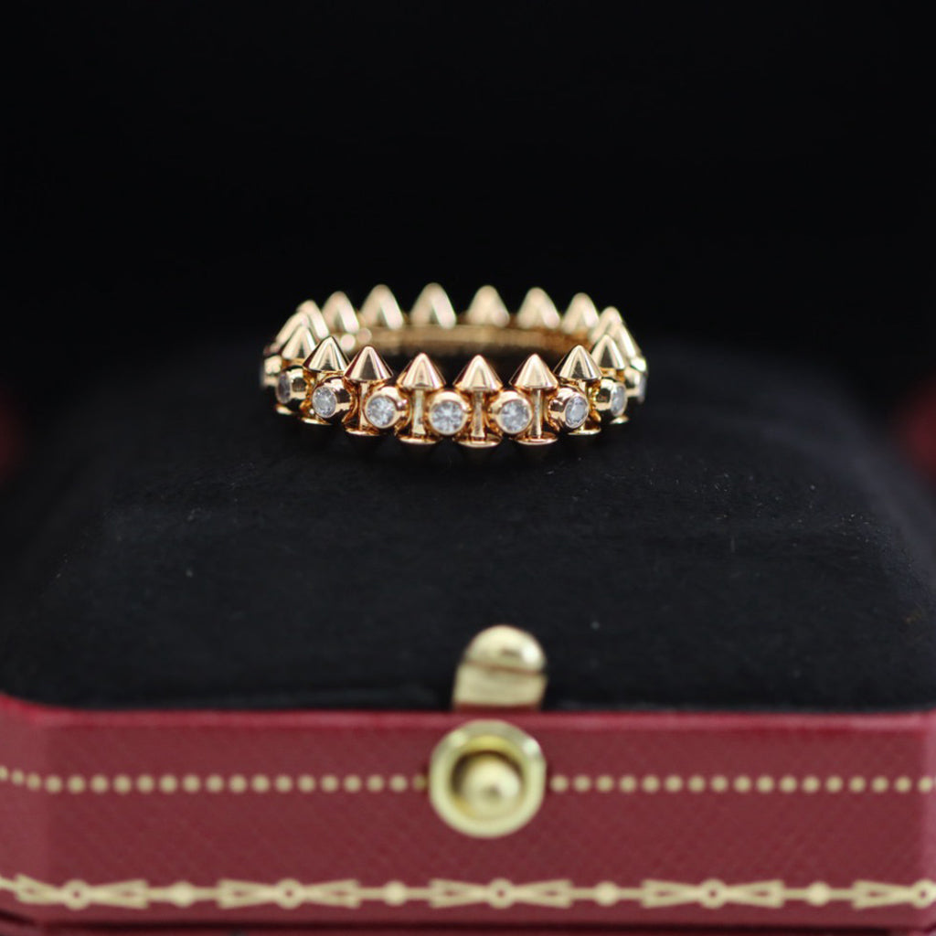 [Resenly Jewelry]CLASH 6.8MM DIAMOND MEDIUM RING