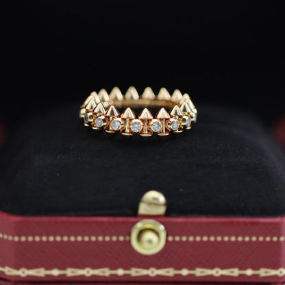 [Resenly Jewelry]CLASH 6.8MM DIAMOND MEDIUM RING
