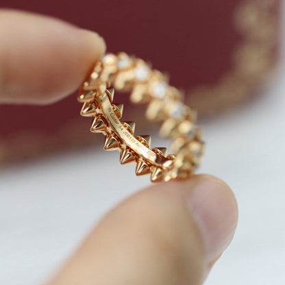 [Resenly Jewelry]CLASH 6.8MM DIAMOND MEDIUM RING