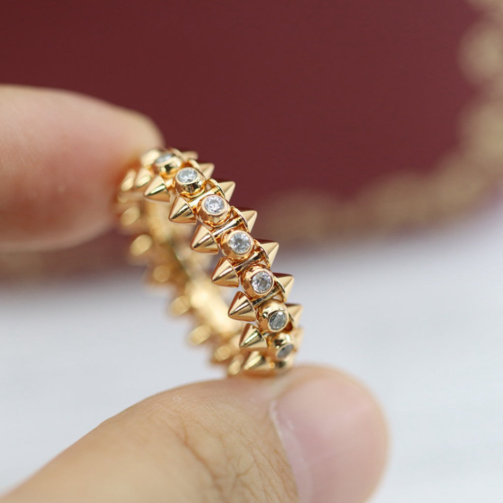 [Resenly Jewelry]CLASH 6.8MM DIAMOND MEDIUM RING
