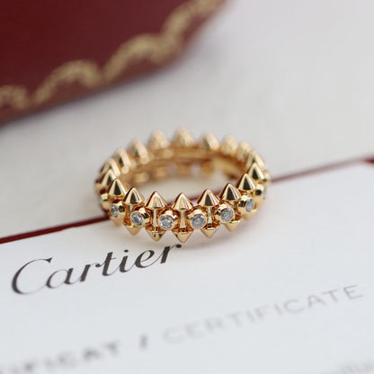 [Resenly Jewelry]CLASH 6.8MM DIAMOND MEDIUM RING