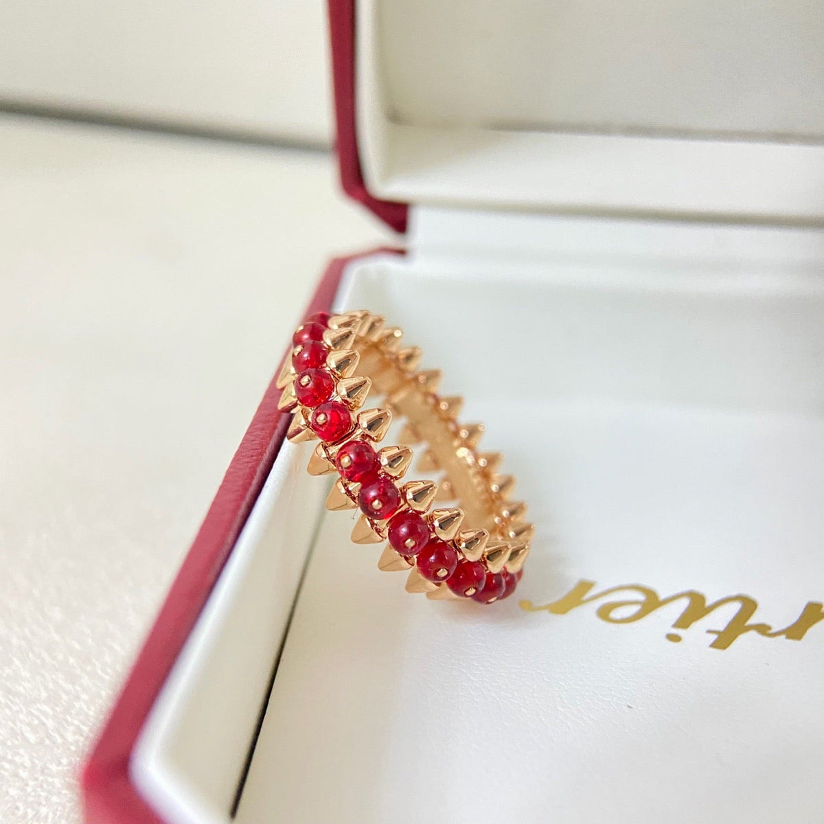 [Resenly Jewelry]CLASH 7.9MM AGATE CHALCEDONY RING