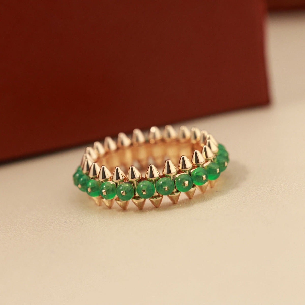 [Resenly Jewelry]CLASH 7.9MM AGATE CHALCEDONY RING