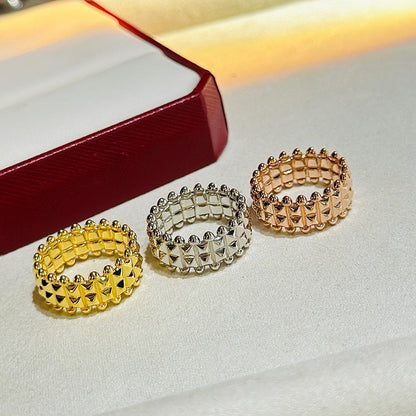 [Resenly Jewelry]CLASH 9.2MM DOUBLE ROW RING