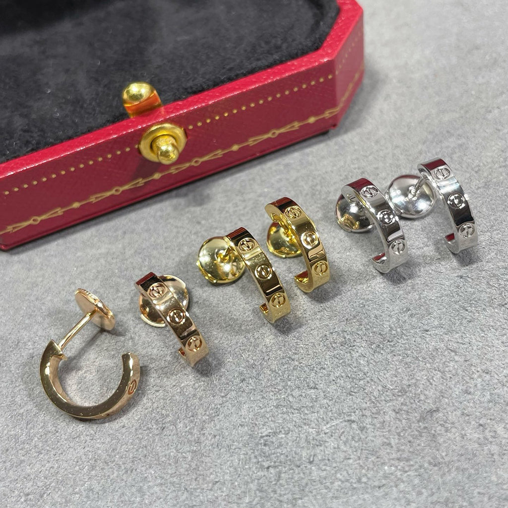 [Resenly Jewelry]LOVE EARRINGS 2.65 MM NO DIAMOND SMALL