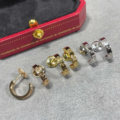 [Resenly Jewelry]LOVE EARRINGS 2.65 MM NO DIAMOND SMALL