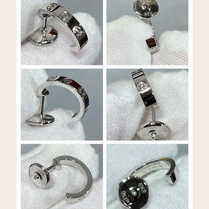 [Resenly Jewelry]LOVE EARRINGS 2.65 MM NO DIAMOND SMALL