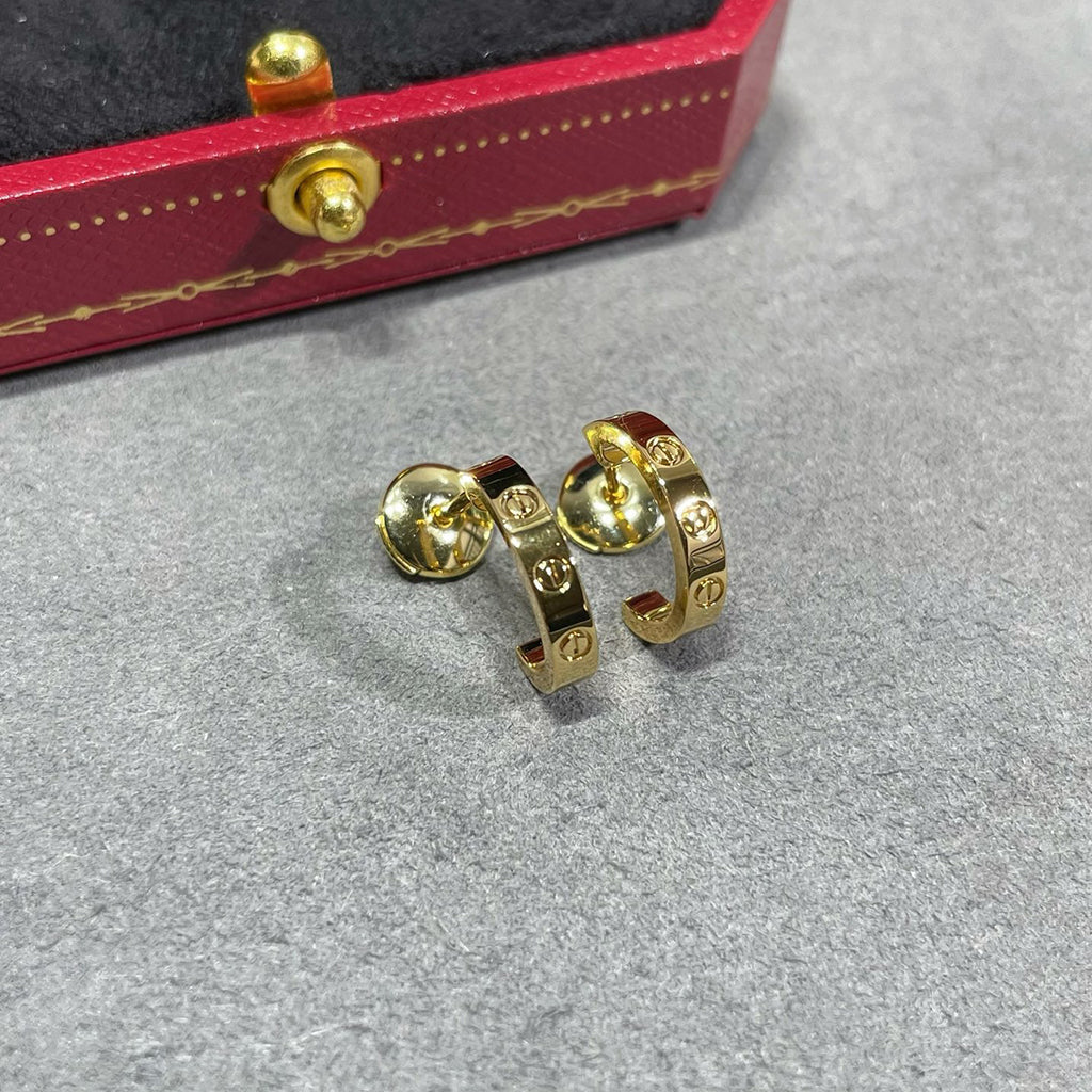 [Resenly Jewelry]LOVE EARRINGS 2.65 MM NO DIAMOND SMALL