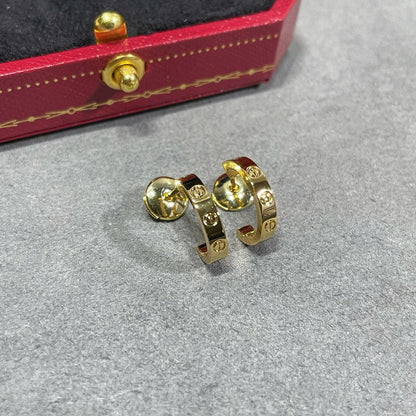 [Resenly Jewelry]LOVE EARRINGS 2.65 MM NO DIAMOND SMALL