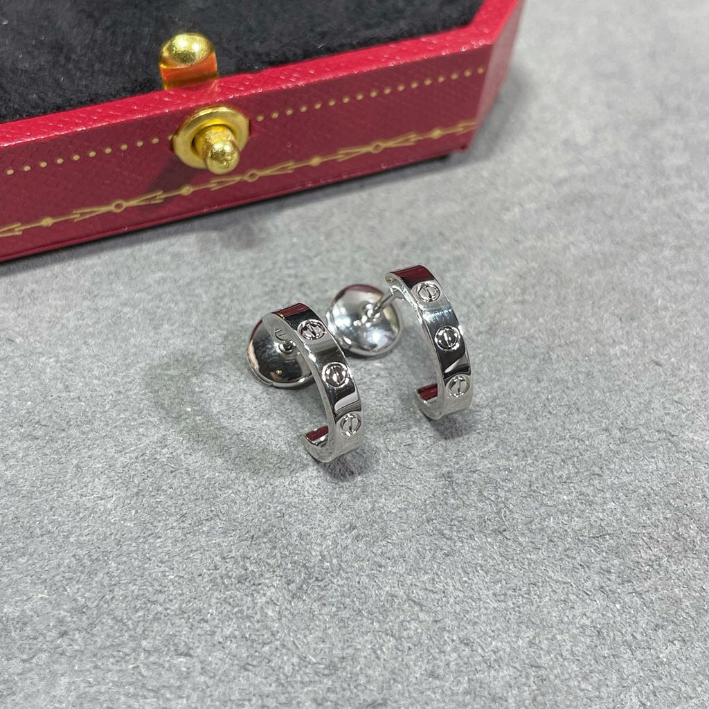 [Resenly Jewelry]LOVE EARRINGS 2.65 MM NO DIAMOND SMALL