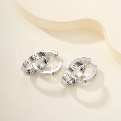 [Resenly Jewelry]LOVE 3.3MM DANGLE EARRINGS