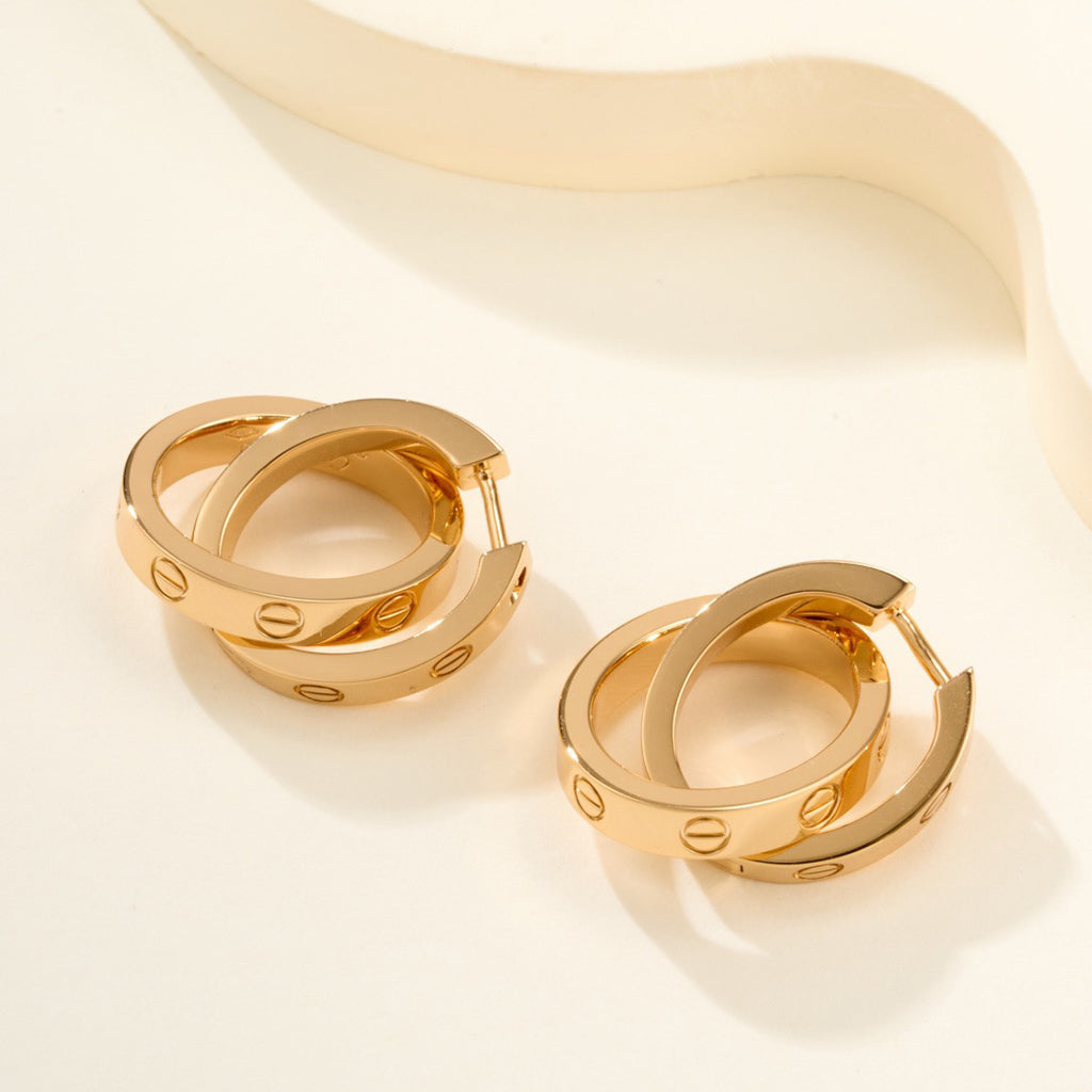 [Resenly Jewelry]LOVE 3.3MM DANGLE EARRINGS