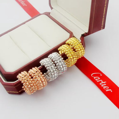 [Resenly Jewelry]CLASH 9.2MM DOUBLE ROW EARRINGS
