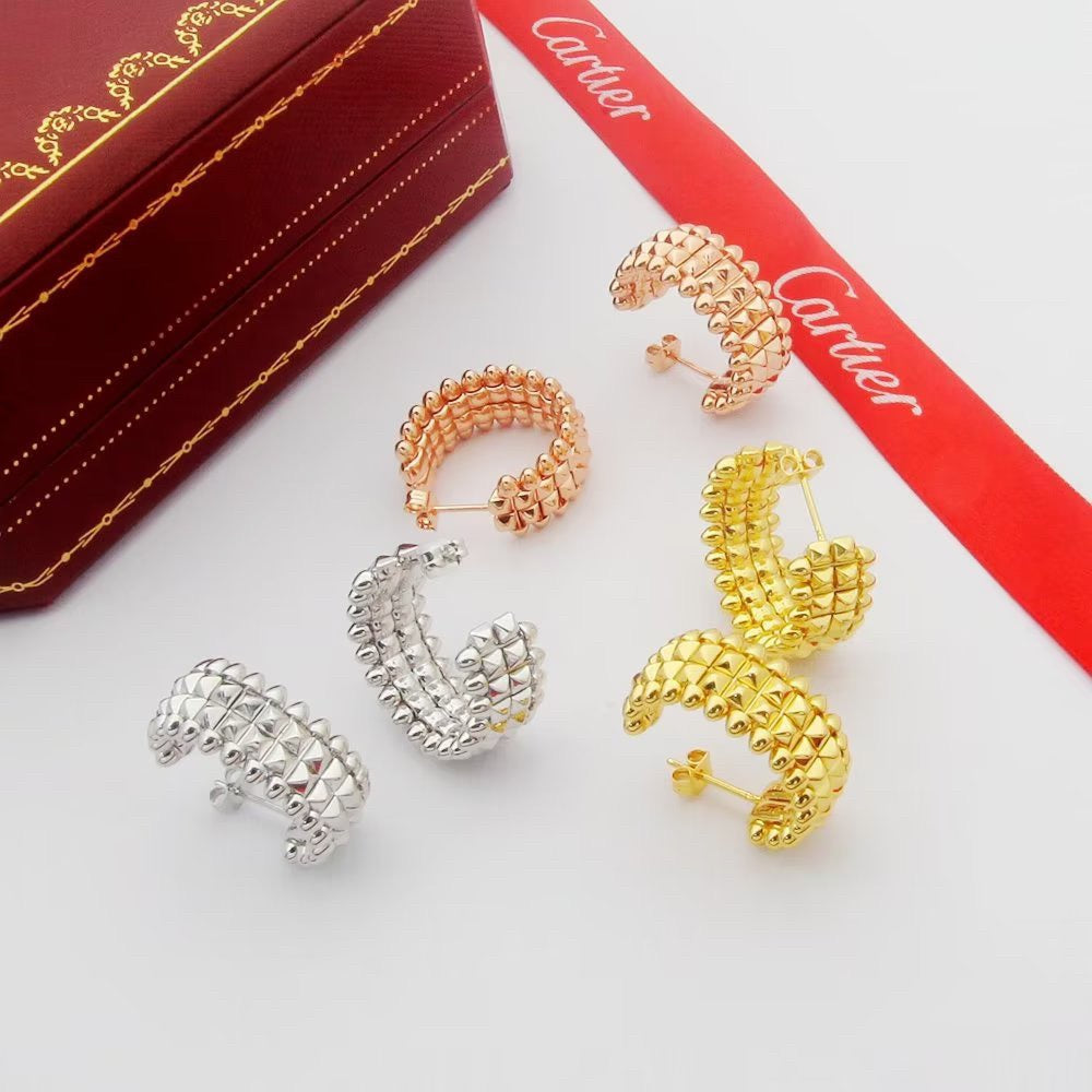 [Resenly Jewelry]CLASH 9.2MM DOUBLE ROW EARRINGS