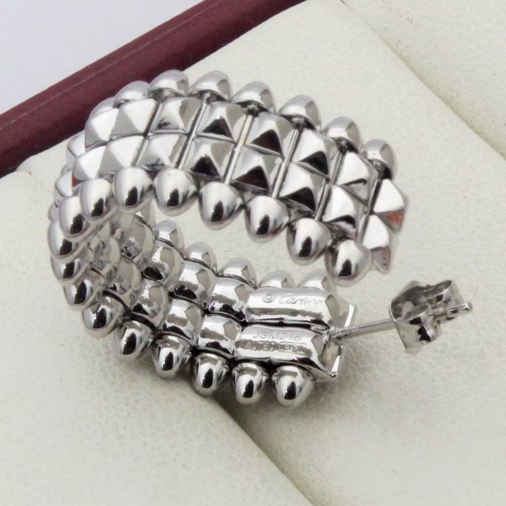 [Resenly Jewelry]CLASH 9.2MM DOUBLE ROW EARRINGS