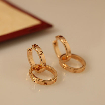 [Resenly Jewelry]LOVE 3.3MM DANGLE EARRINGS