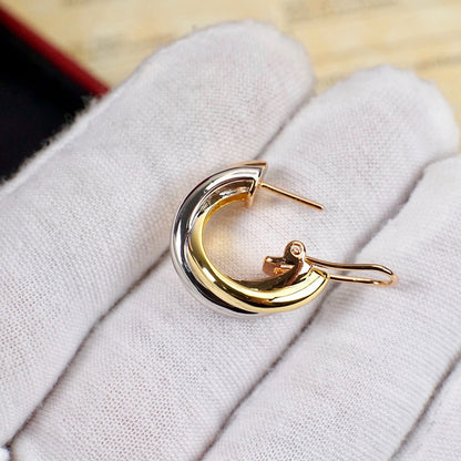[Resenly Jewelry]TRINITY ON DIAMOND CLASSIC EARRINGS