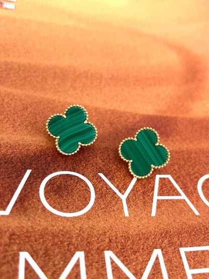[Resenly Jewelry] CLOVER LARGE (20mm) 1 MOTIFS GREENER MOP STUD EARRINGS