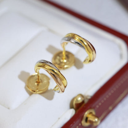 [Resenly Jewelry]TRINITY ON DIAMOND MINI EARRINGS