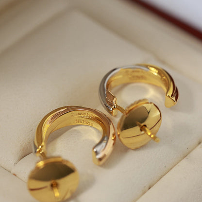 [Resenly Jewelry]TRINITY ON DIAMOND MINI EARRINGS