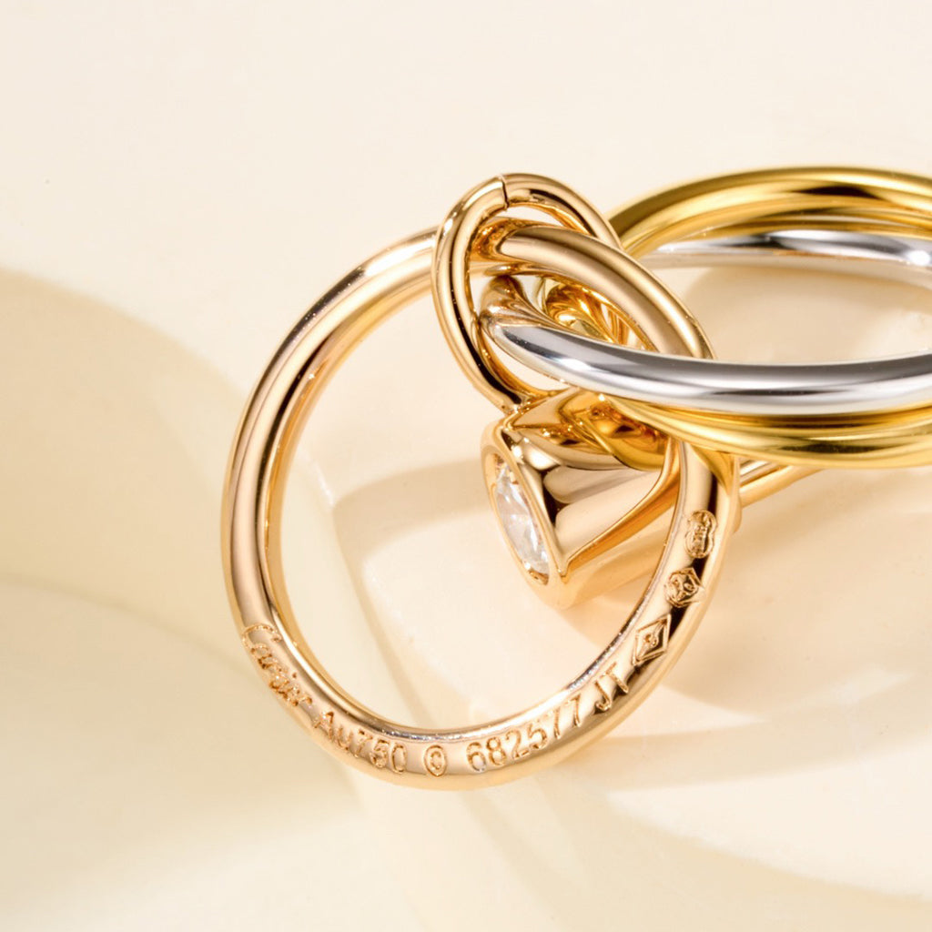 [Resenly Jewelry]TRINITY ON DIAMOND  EARRINGS