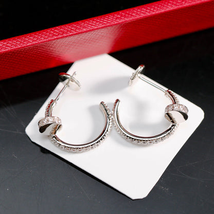 [Resenly Jewelry]JUSTE FULL DIAMOND SMALL EARRINGS