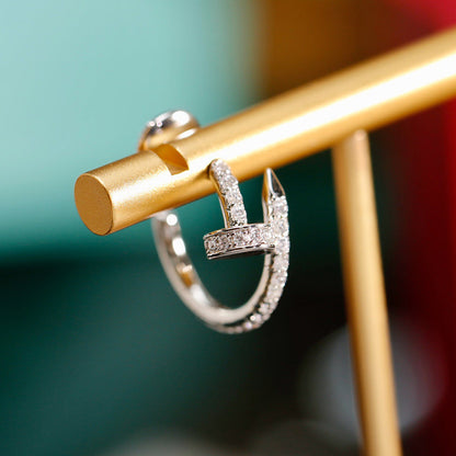 [Resenly Jewelry]JUSTE FULL DIAMOND SMALL EARRINGS