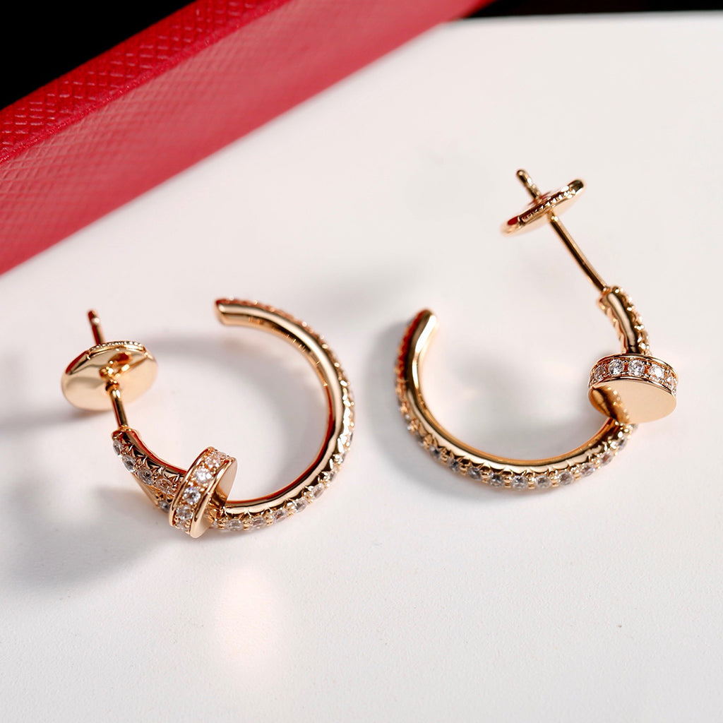 [Resenly Jewelry]JUSTE FULL DIAMOND SMALL EARRINGS