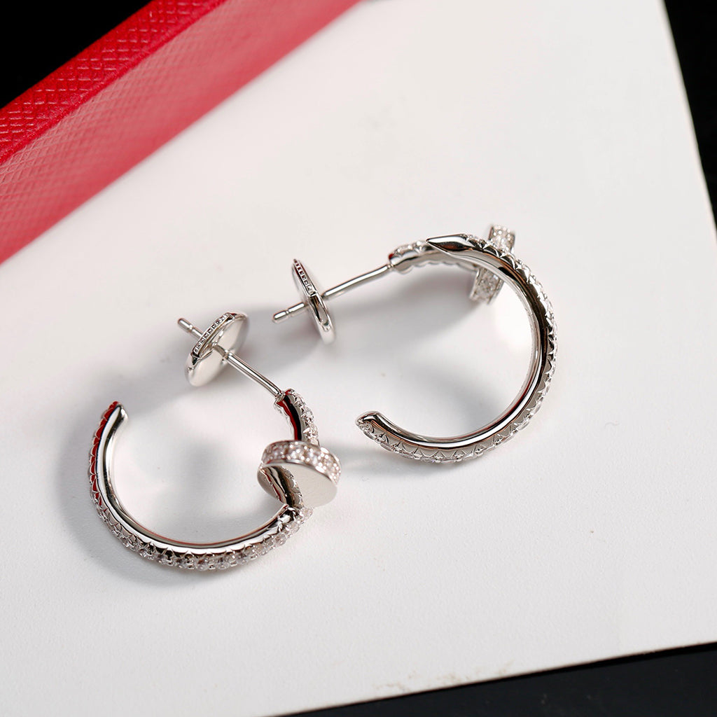[Resenly Jewelry]JUSTE FULL DIAMOND SMALL EARRINGS