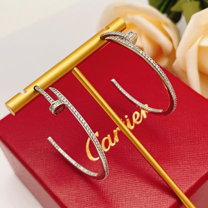 [Resenly Jewelry]JUSTE FULL DIAMOND LARGE EARRINGS
