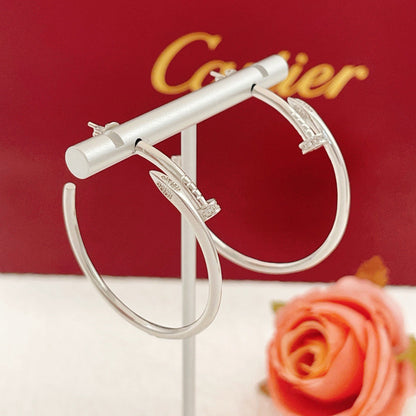[Resenly Jewelry]JUSTE HALF DIAMOND LARGE EARRINGS