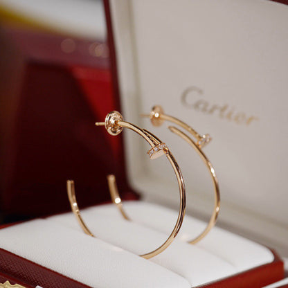 [Resenly Jewelry]JUSTE HALF DIAMOND LARGE EARRINGS