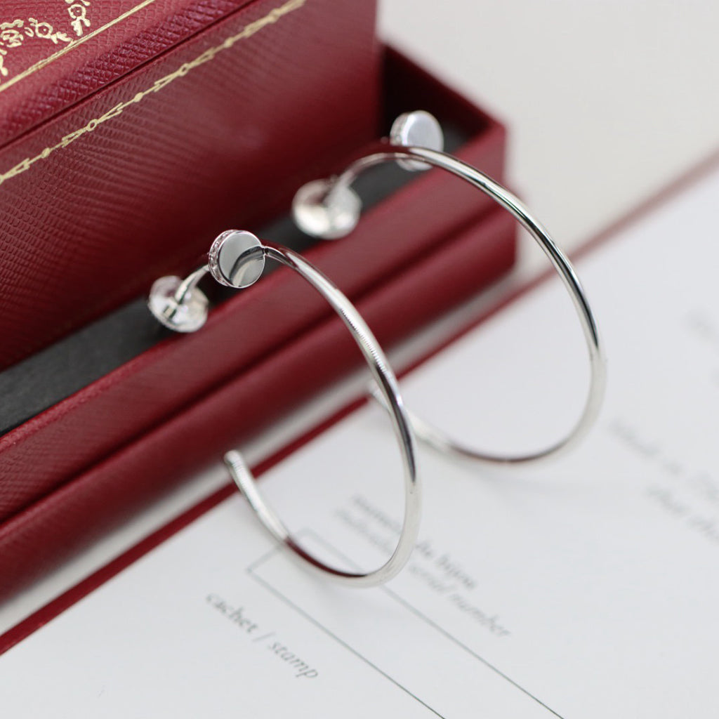 [Resenly Jewelry]JUSTE HALF DIAMOND LARGE EARRINGS