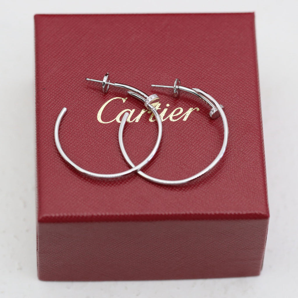 [Resenly Jewelry]JUSTE HALF DIAMOND LARGE EARRINGS