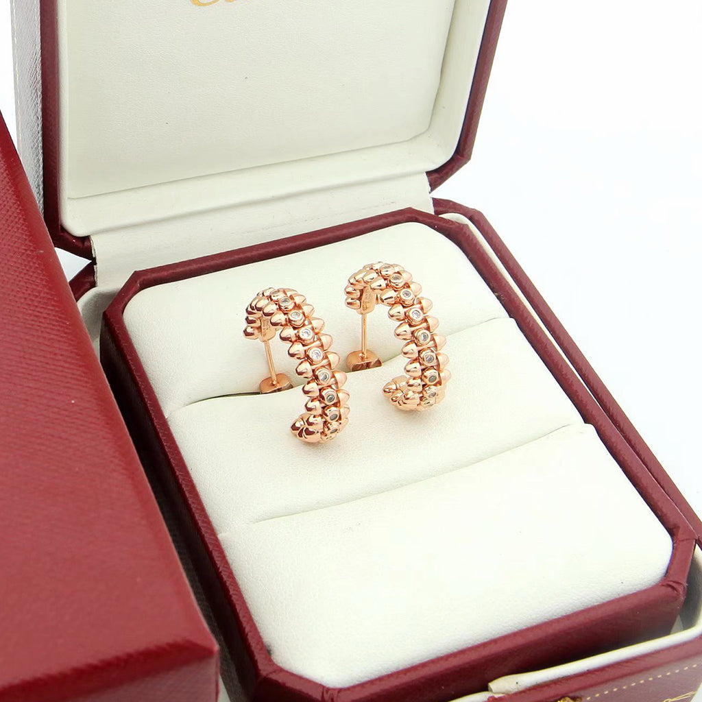 [Resenly Jewelry]CLASH FULL DIAMOND MEDIUM EARRINGS