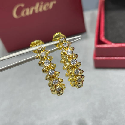 [Resenly Jewelry]CLASH FULL DIAMOND MEDIUM EARRINGS