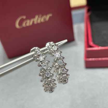 [Resenly Jewelry]CLASH FULL DIAMOND MEDIUM EARRINGS
