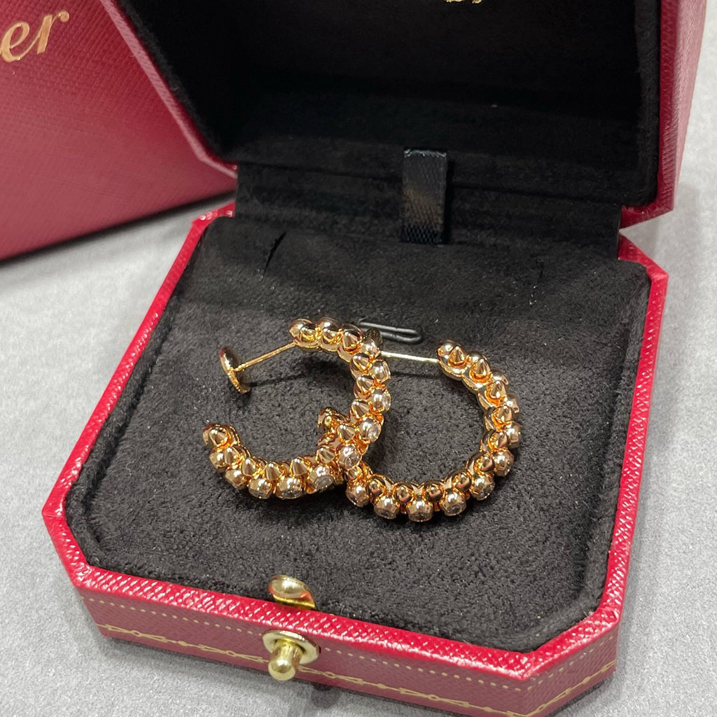 [Resenly Jewelry]CLASH FULL DIAMOND MEDIUM EARRINGS