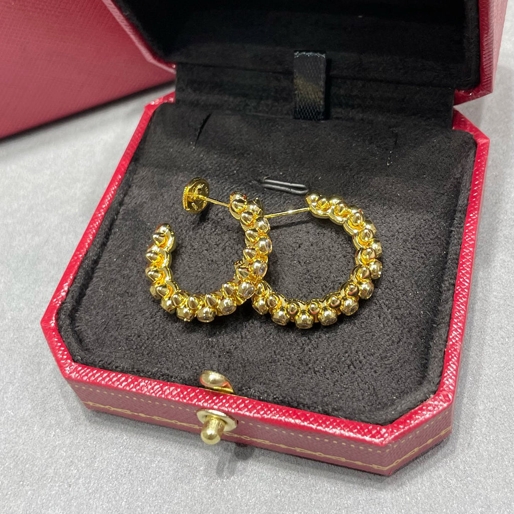 [Resenly Jewelry]CLASH FULL DIAMOND MEDIUM EARRINGS