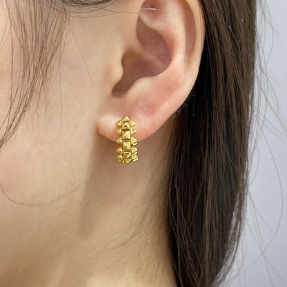 [Resenly Jewelry]CLASH MINI HOOP EARRINGS