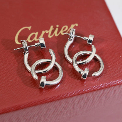 [Resenly Jewelry]JUSTE NO DIAMOND DOUBLE EARRINGS
