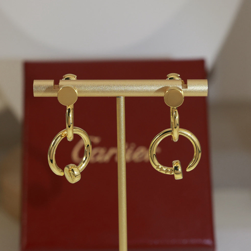 [Resenly Jewelry]JUSTE NO DIAMOND DOUBLE EARRINGS