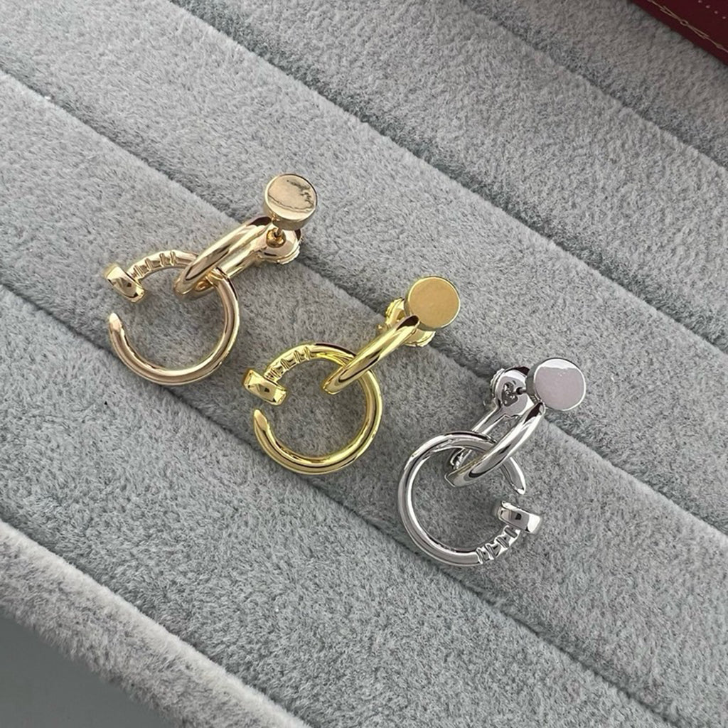 [Resenly Jewelry]JUSTE NO DIAMOND DOUBLE EARRINGS