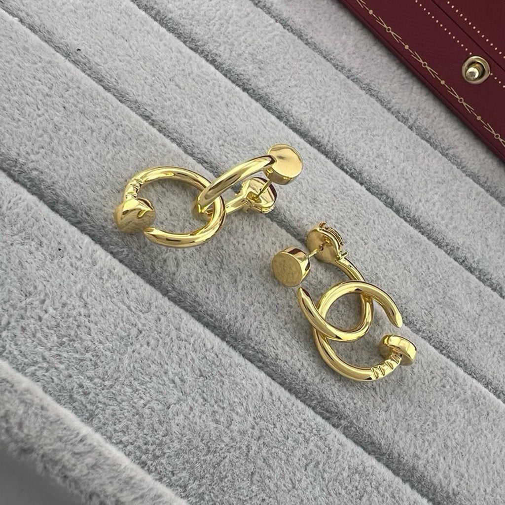 [Resenly Jewelry]JUSTE NO DIAMOND DOUBLE EARRINGS