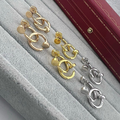 [Resenly Jewelry]JUSTE NO DIAMOND DOUBLE EARRINGS